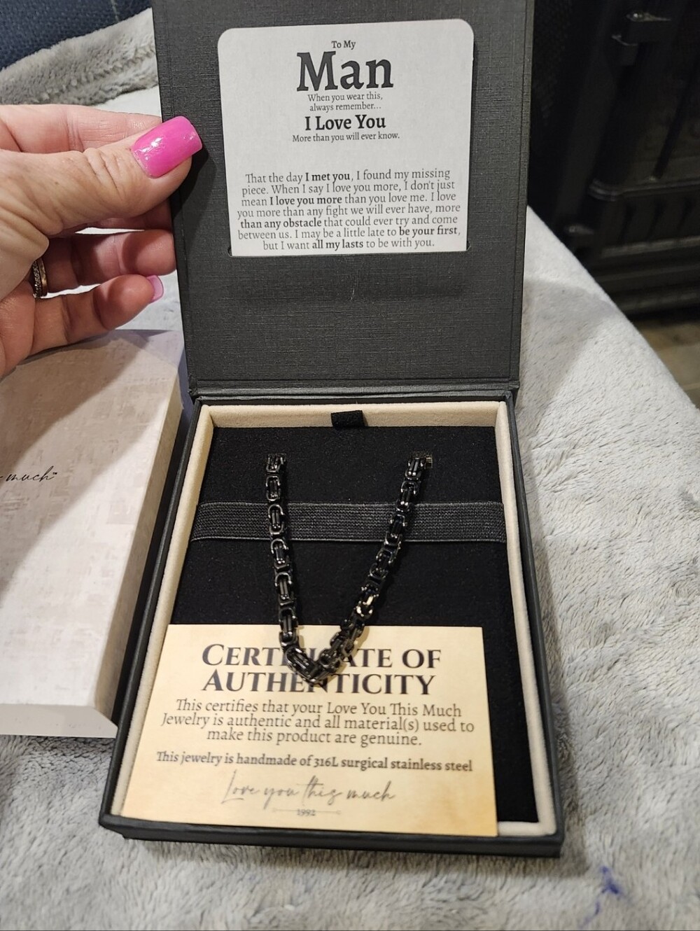 Black Byzantine Necklace - Picture 8 of 11